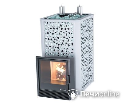 Дровяная печь-каменка ИзиСтим Ялта 35К (Березовый лист), AISI 321 в Алматы